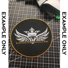 Load image into Gallery viewer, Custom Patch with Embroidery Design Digitizing or Text